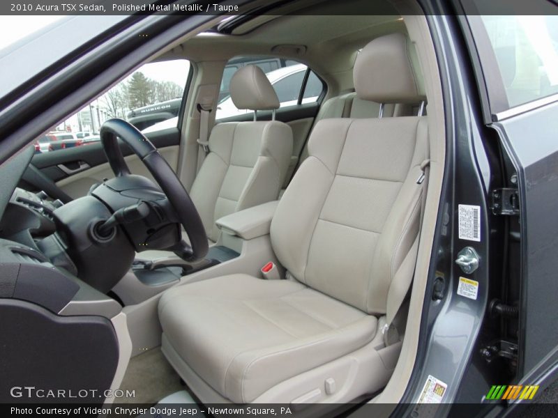 Polished Metal Metallic / Taupe 2010 Acura TSX Sedan