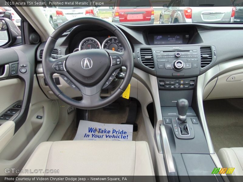 Polished Metal Metallic / Taupe 2010 Acura TSX Sedan