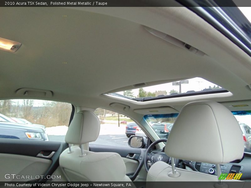 Polished Metal Metallic / Taupe 2010 Acura TSX Sedan