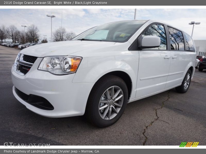 Bright White / Black/Light Graystone 2016 Dodge Grand Caravan SE