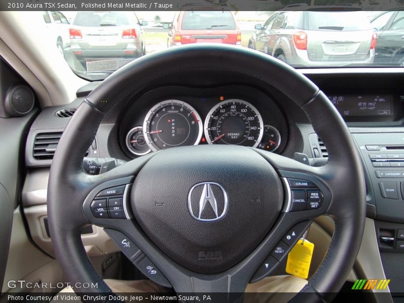Polished Metal Metallic / Taupe 2010 Acura TSX Sedan