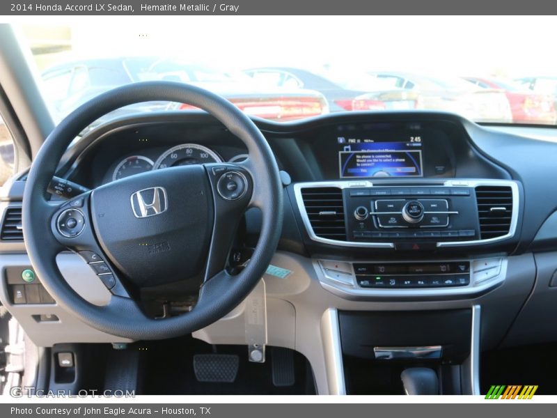 Hematite Metallic / Gray 2014 Honda Accord LX Sedan