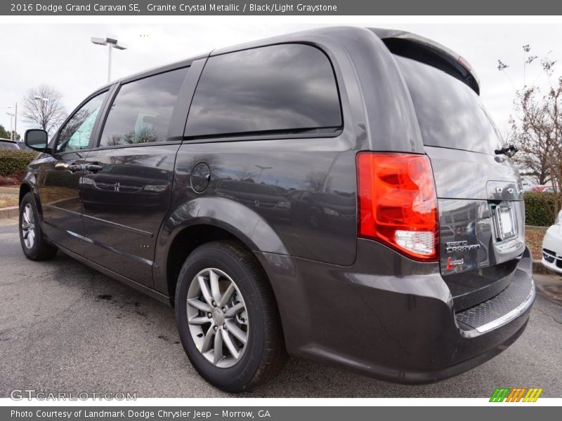 Granite Crystal Metallic / Black/Light Graystone 2016 Dodge Grand Caravan SE