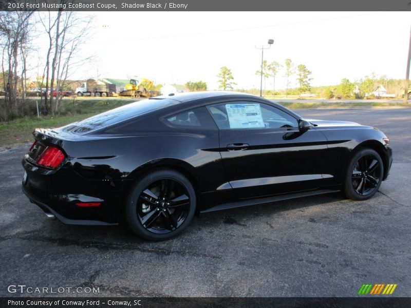 Shadow Black / Ebony 2016 Ford Mustang EcoBoost Coupe