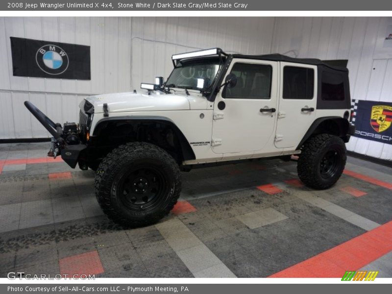 Stone White / Dark Slate Gray/Med Slate Gray 2008 Jeep Wrangler Unlimited X 4x4
