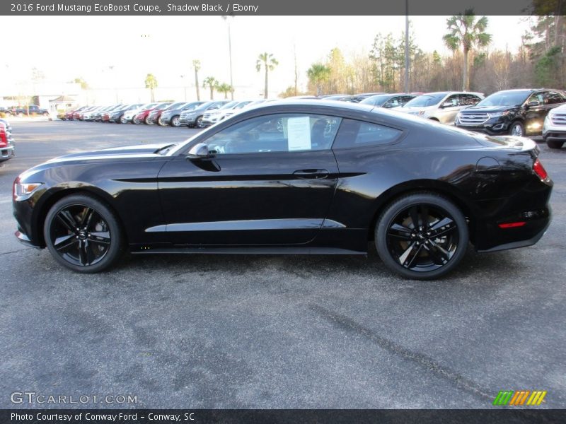 Shadow Black / Ebony 2016 Ford Mustang EcoBoost Coupe