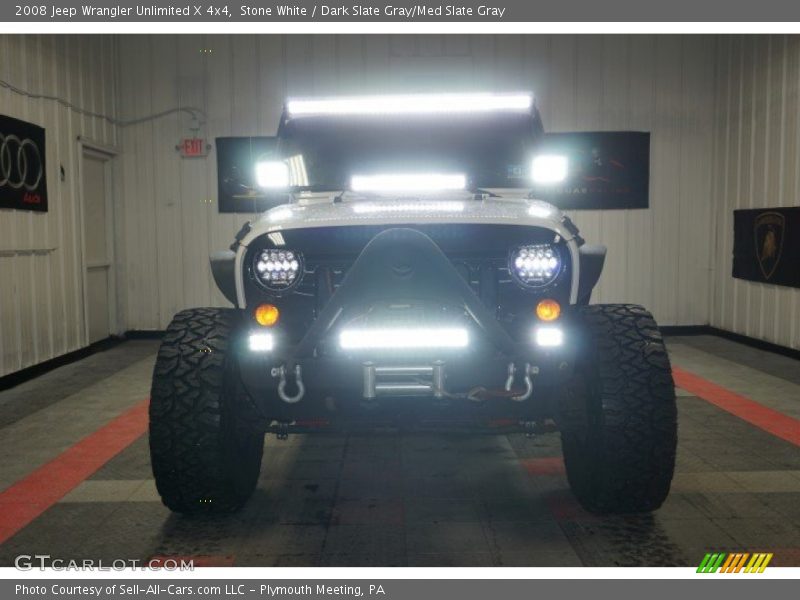 Stone White / Dark Slate Gray/Med Slate Gray 2008 Jeep Wrangler Unlimited X 4x4