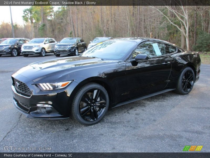 Shadow Black / Ebony 2016 Ford Mustang EcoBoost Coupe