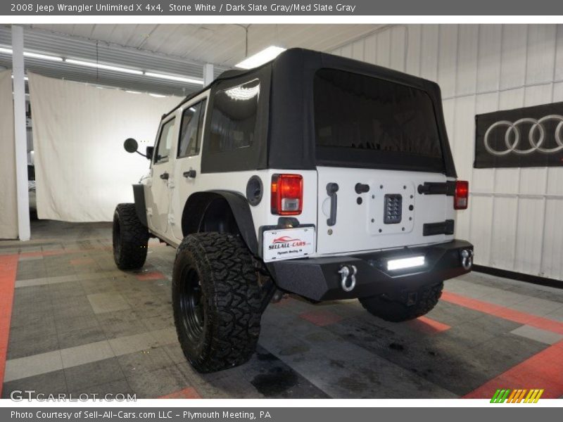 Stone White / Dark Slate Gray/Med Slate Gray 2008 Jeep Wrangler Unlimited X 4x4