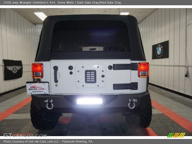 Stone White / Dark Slate Gray/Med Slate Gray 2008 Jeep Wrangler Unlimited X 4x4