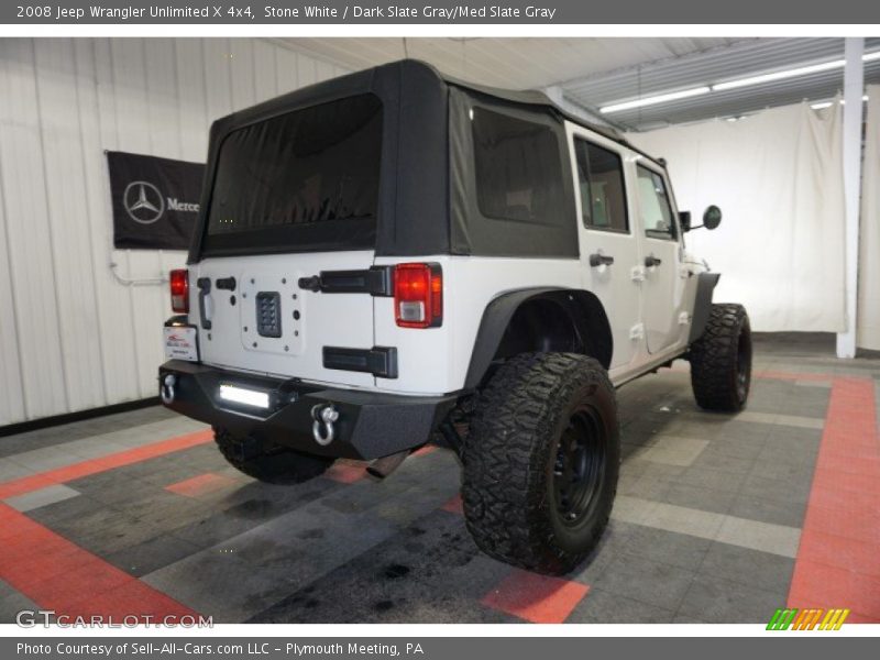 Stone White / Dark Slate Gray/Med Slate Gray 2008 Jeep Wrangler Unlimited X 4x4