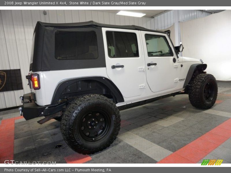 Stone White / Dark Slate Gray/Med Slate Gray 2008 Jeep Wrangler Unlimited X 4x4