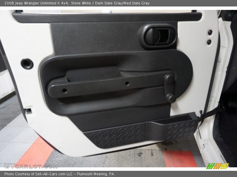Stone White / Dark Slate Gray/Med Slate Gray 2008 Jeep Wrangler Unlimited X 4x4