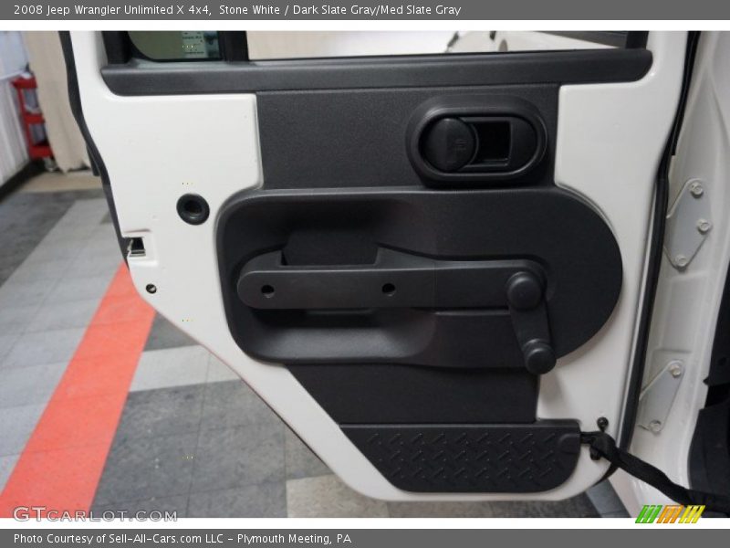 Stone White / Dark Slate Gray/Med Slate Gray 2008 Jeep Wrangler Unlimited X 4x4