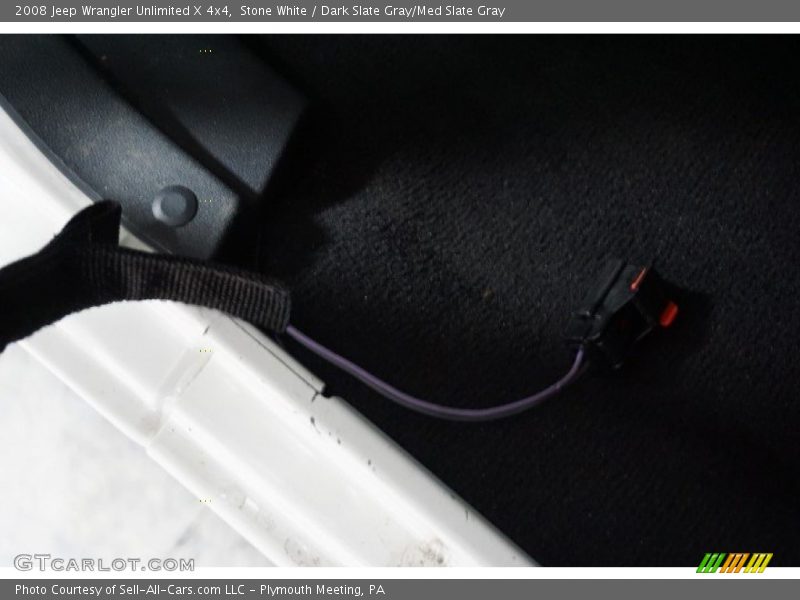 Stone White / Dark Slate Gray/Med Slate Gray 2008 Jeep Wrangler Unlimited X 4x4