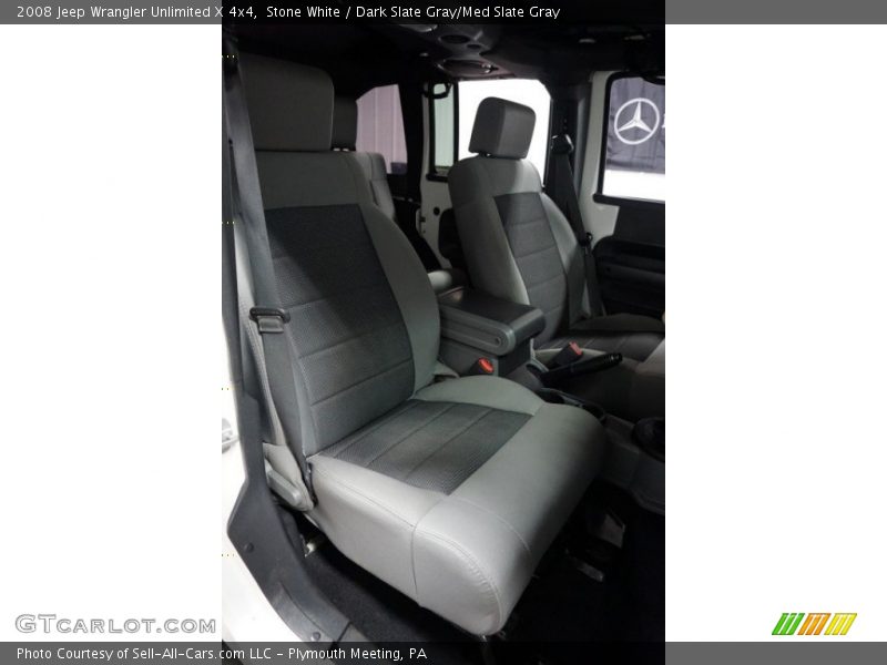 Stone White / Dark Slate Gray/Med Slate Gray 2008 Jeep Wrangler Unlimited X 4x4