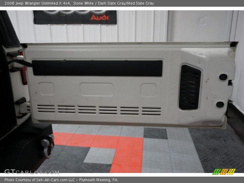 Stone White / Dark Slate Gray/Med Slate Gray 2008 Jeep Wrangler Unlimited X 4x4