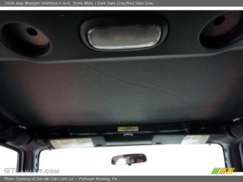 Stone White / Dark Slate Gray/Med Slate Gray 2008 Jeep Wrangler Unlimited X 4x4