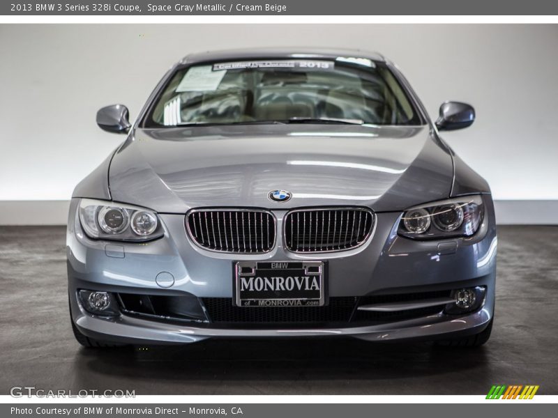 Space Gray Metallic / Cream Beige 2013 BMW 3 Series 328i Coupe