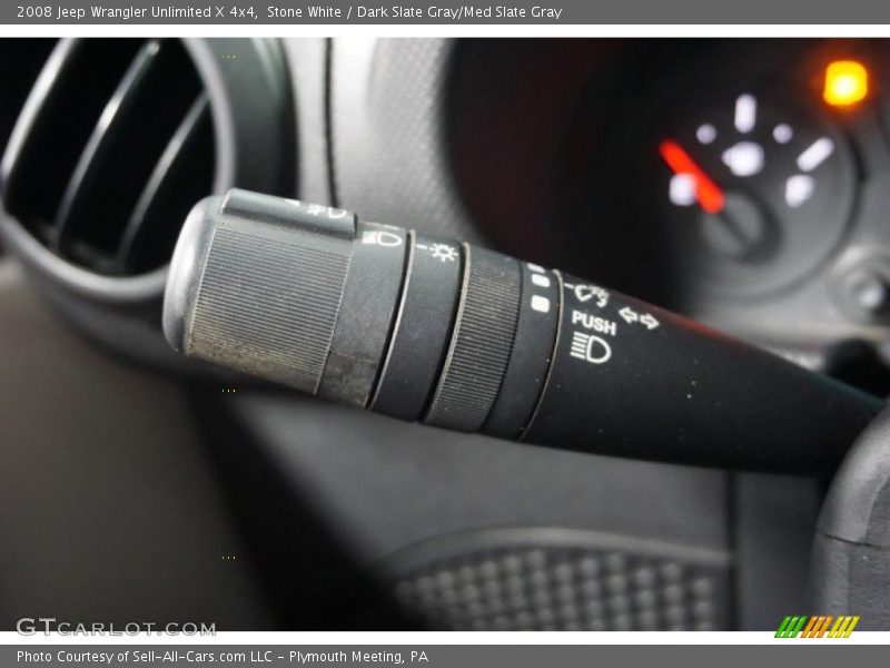 Stone White / Dark Slate Gray/Med Slate Gray 2008 Jeep Wrangler Unlimited X 4x4