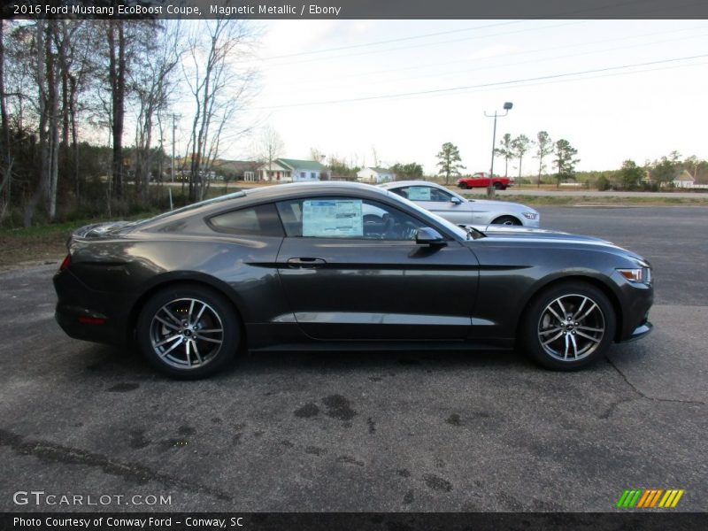 Magnetic Metallic / Ebony 2016 Ford Mustang EcoBoost Coupe