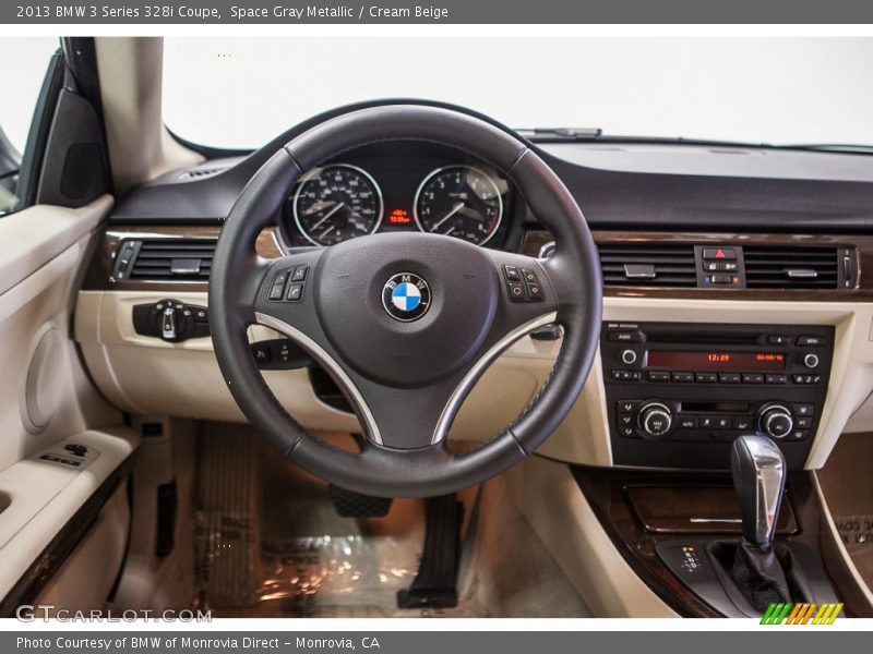 Space Gray Metallic / Cream Beige 2013 BMW 3 Series 328i Coupe