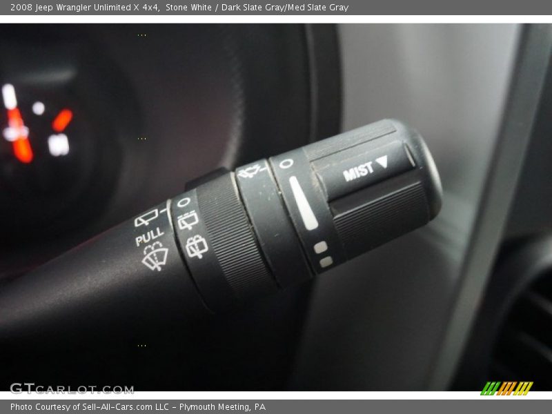 Stone White / Dark Slate Gray/Med Slate Gray 2008 Jeep Wrangler Unlimited X 4x4