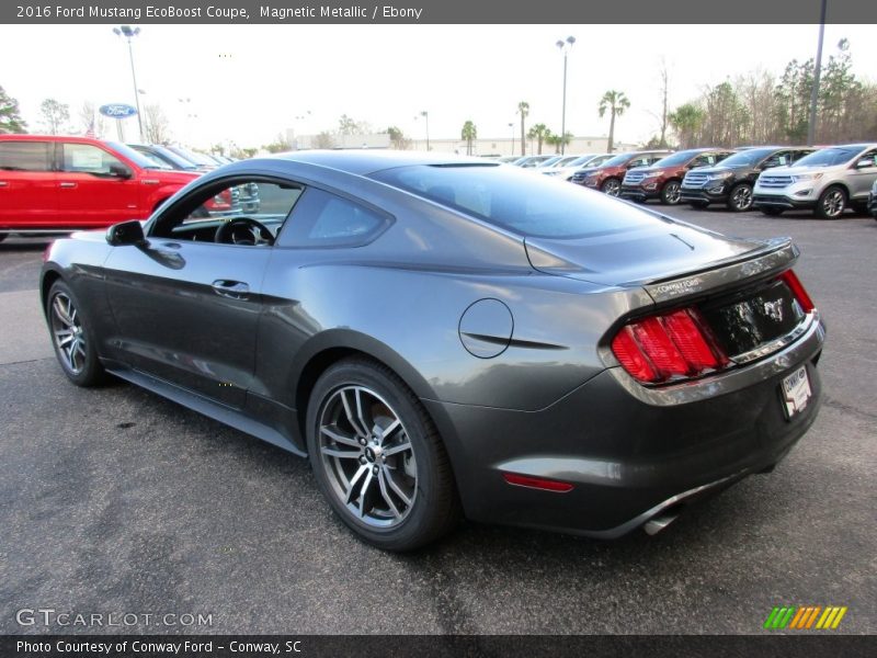 Magnetic Metallic / Ebony 2016 Ford Mustang EcoBoost Coupe