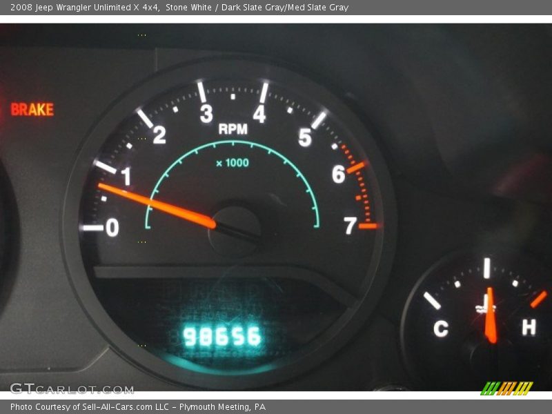 Stone White / Dark Slate Gray/Med Slate Gray 2008 Jeep Wrangler Unlimited X 4x4