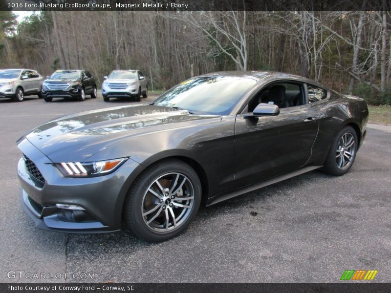 Magnetic Metallic / Ebony 2016 Ford Mustang EcoBoost Coupe