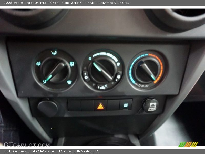 Stone White / Dark Slate Gray/Med Slate Gray 2008 Jeep Wrangler Unlimited X 4x4