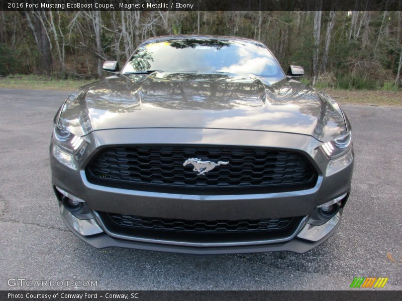 Magnetic Metallic / Ebony 2016 Ford Mustang EcoBoost Coupe