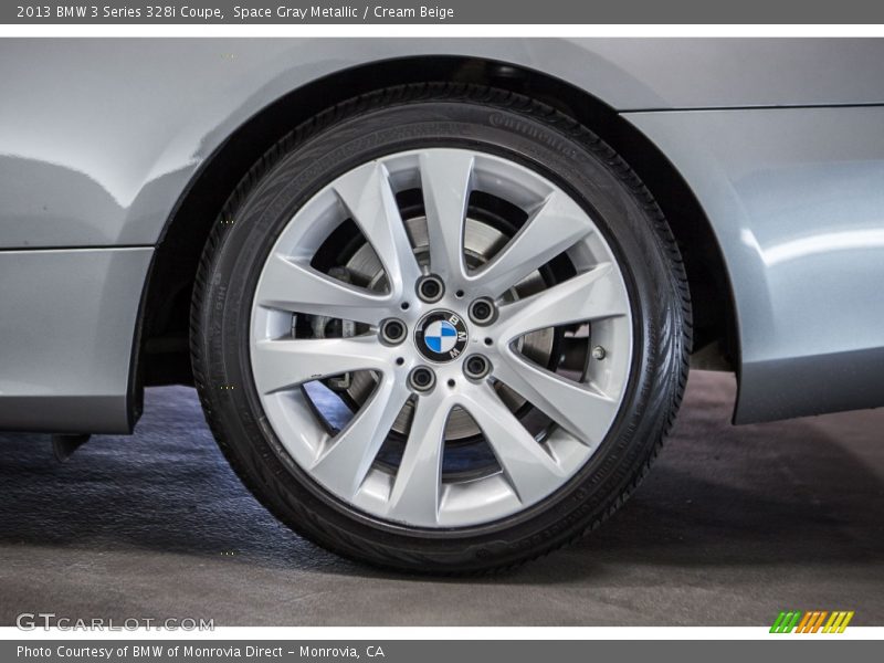 Space Gray Metallic / Cream Beige 2013 BMW 3 Series 328i Coupe