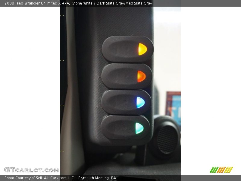 Stone White / Dark Slate Gray/Med Slate Gray 2008 Jeep Wrangler Unlimited X 4x4