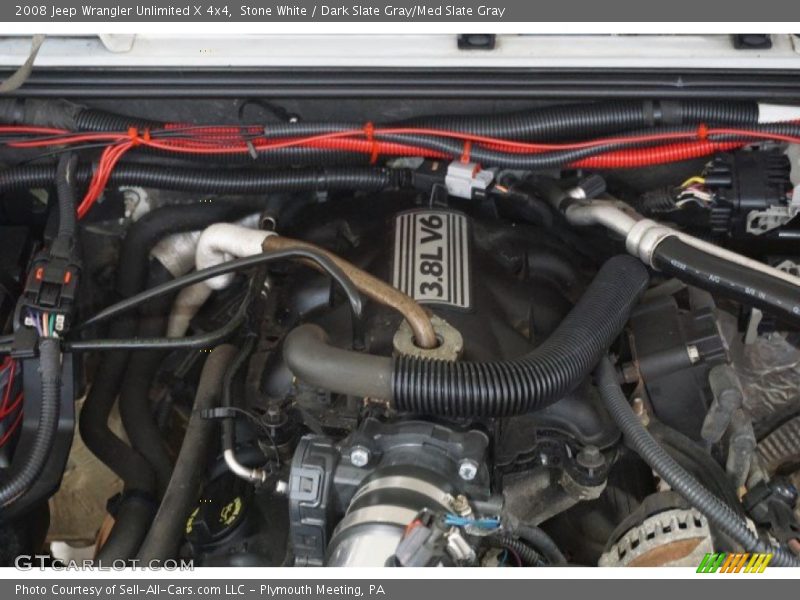 Stone White / Dark Slate Gray/Med Slate Gray 2008 Jeep Wrangler Unlimited X 4x4