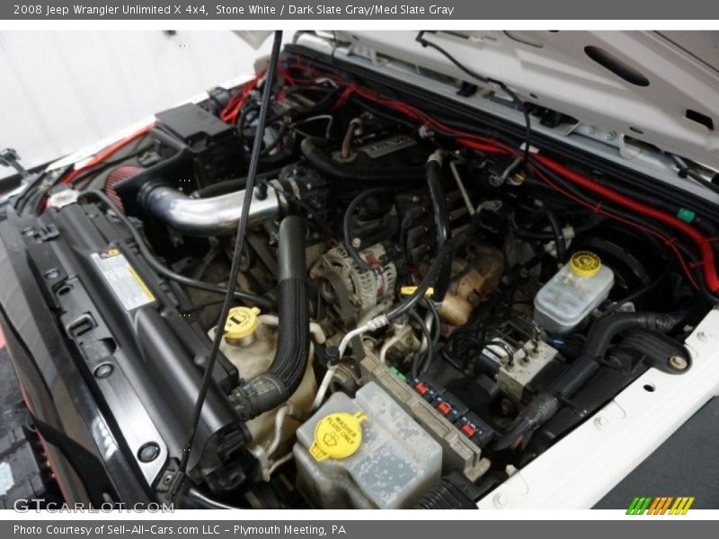 Stone White / Dark Slate Gray/Med Slate Gray 2008 Jeep Wrangler Unlimited X 4x4
