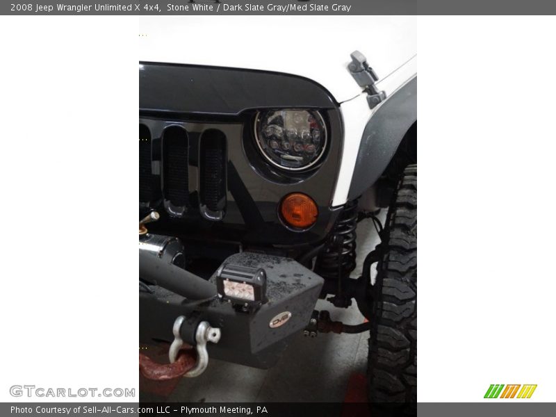 Stone White / Dark Slate Gray/Med Slate Gray 2008 Jeep Wrangler Unlimited X 4x4