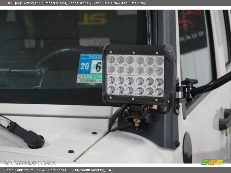 Stone White / Dark Slate Gray/Med Slate Gray 2008 Jeep Wrangler Unlimited X 4x4