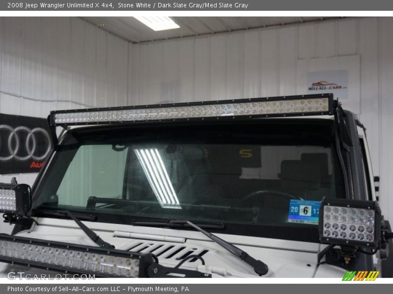 Stone White / Dark Slate Gray/Med Slate Gray 2008 Jeep Wrangler Unlimited X 4x4