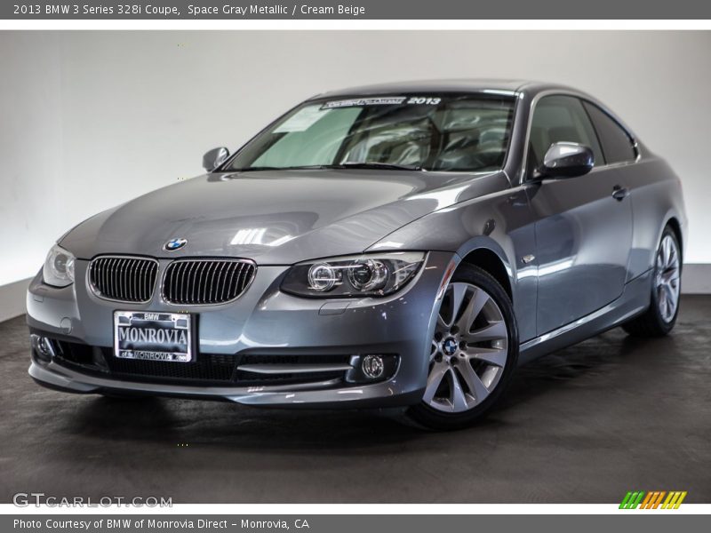 Space Gray Metallic / Cream Beige 2013 BMW 3 Series 328i Coupe