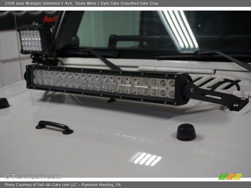 Stone White / Dark Slate Gray/Med Slate Gray 2008 Jeep Wrangler Unlimited X 4x4