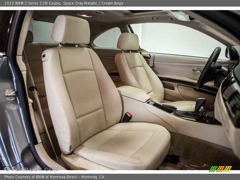 Space Gray Metallic / Cream Beige 2013 BMW 3 Series 328i Coupe