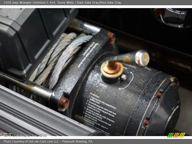 Stone White / Dark Slate Gray/Med Slate Gray 2008 Jeep Wrangler Unlimited X 4x4