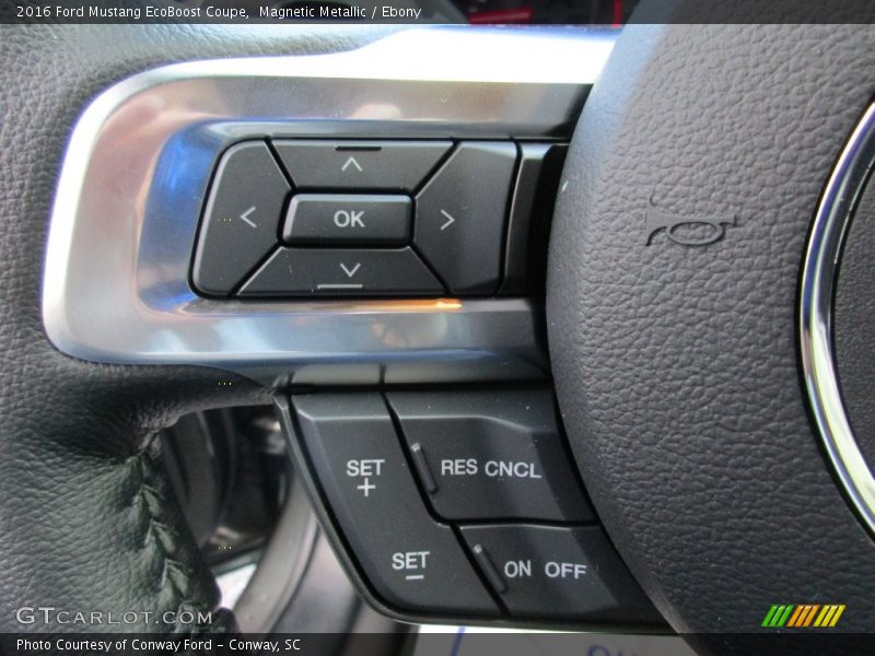 Magnetic Metallic / Ebony 2016 Ford Mustang EcoBoost Coupe