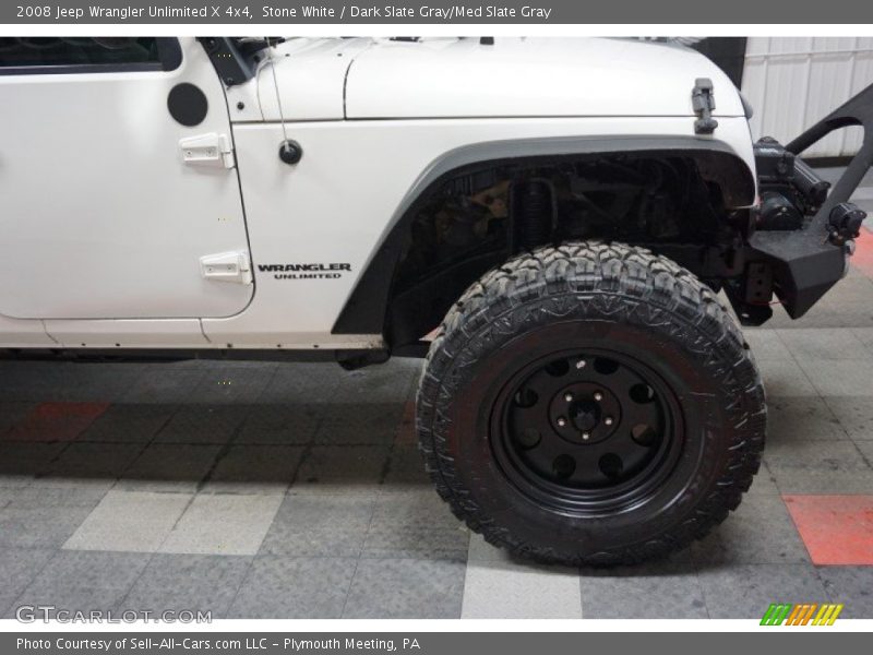 Stone White / Dark Slate Gray/Med Slate Gray 2008 Jeep Wrangler Unlimited X 4x4