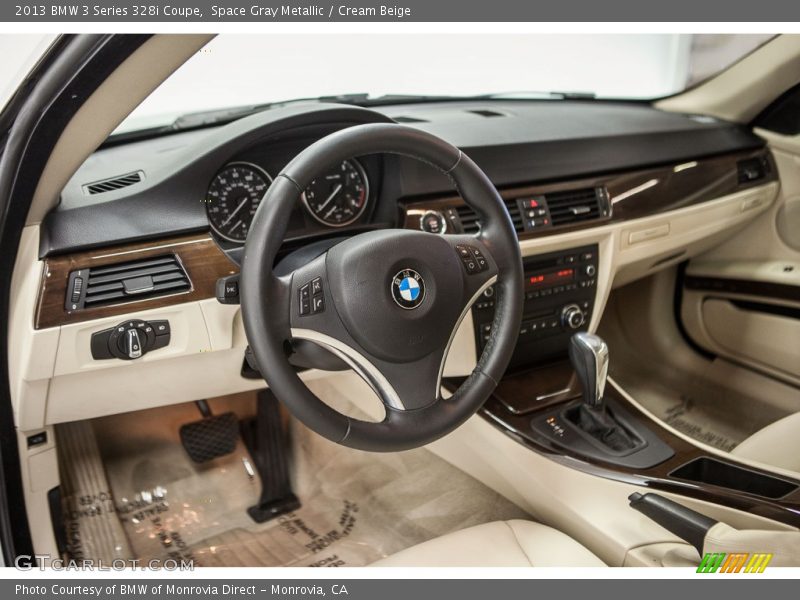 Space Gray Metallic / Cream Beige 2013 BMW 3 Series 328i Coupe
