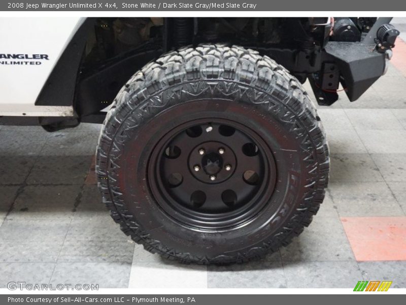 Stone White / Dark Slate Gray/Med Slate Gray 2008 Jeep Wrangler Unlimited X 4x4
