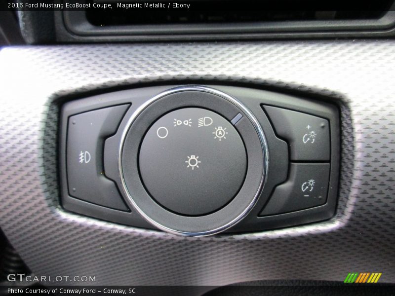 Magnetic Metallic / Ebony 2016 Ford Mustang EcoBoost Coupe