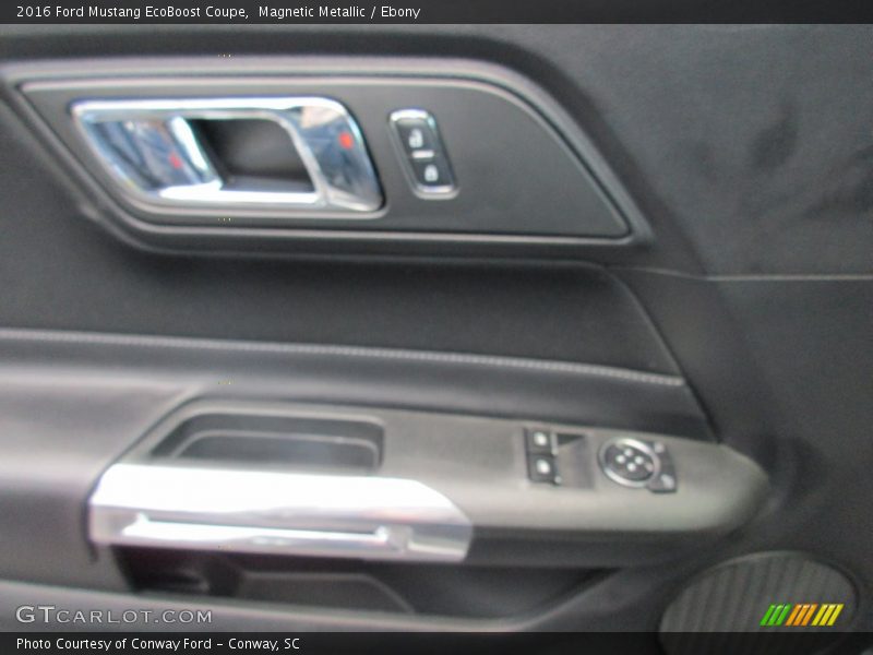 Magnetic Metallic / Ebony 2016 Ford Mustang EcoBoost Coupe