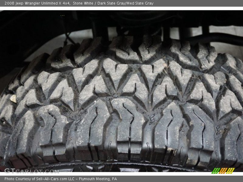 Stone White / Dark Slate Gray/Med Slate Gray 2008 Jeep Wrangler Unlimited X 4x4